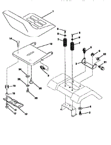 Seat Assembly parts for Craftsman Front-Engine Lawn Tractor 917259340 from AppliancePartsPros.com