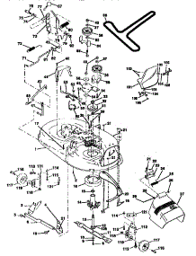 Mower Deck parts for Craftsman Front-Engine Lawn Tractor 917259340 from AppliancePartsPros.com