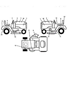 Decals parts for Craftsman Front-Engine Lawn Tractor 917259341 from AppliancePartsPros.com