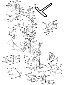 Mower Deck parts for Craftsman Front-Engine Lawn Tractor 917259341 from AppliancePartsPros.com