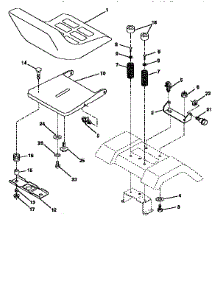Seat Assembly parts for Craftsman Front-Engine Lawn Tractor 917259350 from AppliancePartsPros.com