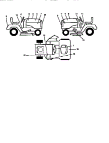 Decals parts for Craftsman Front-Engine Lawn Tractor 917259350 from AppliancePartsPros.com