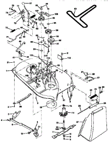Mower parts for Craftsman Front-Engine Lawn Tractor 917259350 from AppliancePartsPros.com