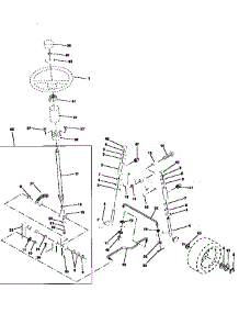 Steering Assembly parts for Craftsman Front-Engine Lawn Tractor 917259360 from AppliancePartsPros.com