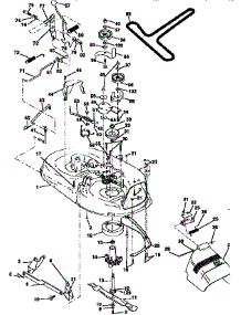Mower Deck parts for Craftsman Front-Engine Lawn Tractor 917259360 from AppliancePartsPros.com