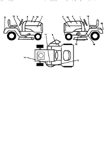 Decals parts for Craftsman Front-Engine Lawn Tractor 917259370 from AppliancePartsPros.com