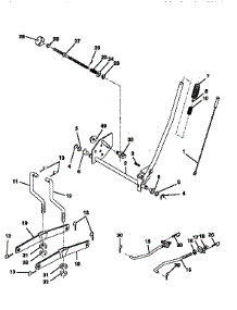 Mower Lift parts for Craftsman Front-Engine Lawn Tractor 917259370 from AppliancePartsPros.com