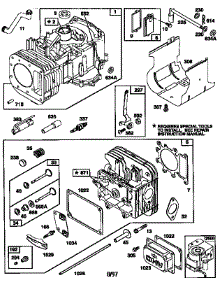 Engine 28N707-0636-A1  (71 / 500) parts for Craftsman Front-Engine Lawn Tractor 917259380 from AppliancePartsPros.com