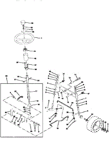 Steering Assembly parts for Craftsman Front-Engine Lawn Tractor 917259380 from AppliancePartsPros.com