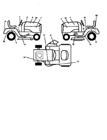 Decals parts for Craftsman Front-Engine Lawn Tractor 917259380 from AppliancePartsPros.com