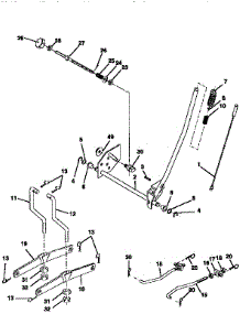 Mower Lift parts for Craftsman Front-Engine Lawn Tractor 917259380 from AppliancePartsPros.com