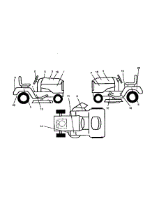 Decals parts for Craftsman Front-Engine Lawn Tractor 917259381 from AppliancePartsPros.com
