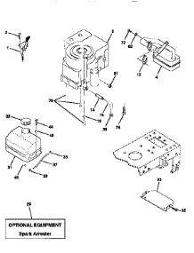 Engine parts for Craftsman Front-Engine Lawn Tractor 917259381 from AppliancePartsPros.com