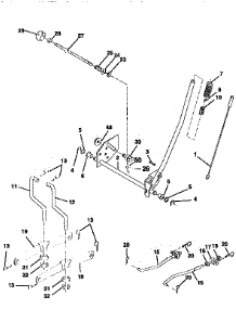 Mower Lift parts for Craftsman Front-Engine Lawn Tractor 917259381 from AppliancePartsPros.com