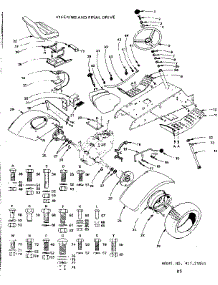 16 Garden Tractor / Steering & Final Drive parts for Craftsman Engine 91725940 from AppliancePartsPros.com