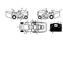 Decals parts for Craftsman Front-Engine Lawn Tractor 917259442 from AppliancePartsPros.com