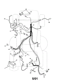 Electrical parts for Craftsman Front-Engine Lawn Tractor 917259443 from AppliancePartsPros.com