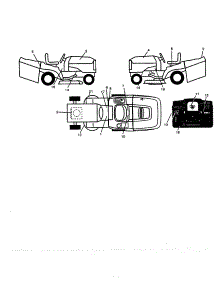 Decals parts for Craftsman Front-Engine Lawn Tractor 917259462 from AppliancePartsPros.com