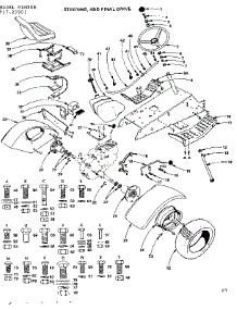 16 Twin Garden Tractor / Steering And Final Drive parts for Craftsman Front-Engine Lawn Tractor 91725951 from AppliancePartsPros.com