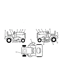 Decals parts for Craftsman Front-Engine Lawn Tractor 917259521 from AppliancePartsPros.com