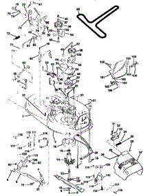 Mowe Deck parts for Craftsman Front-Engine Lawn Tractor 917259521 from AppliancePartsPros.com