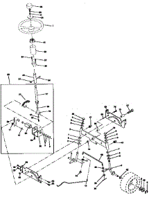 Steering Assembly parts for Craftsman Front-Engine Lawn Tractor 917259522 from AppliancePartsPros.com