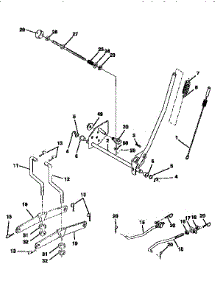 Mower Lift parts for Craftsman Front-Engine Lawn Tractor 917259522 from AppliancePartsPros.com