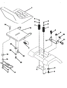 Seat Assembly parts for Craftsman Front-Engine Lawn Tractor 917259530 from AppliancePartsPros.com