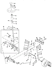 Steering Assembly parts for Craftsman Front-Engine Lawn Tractor 917259531 from AppliancePartsPros.com