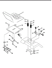 Seat Assembly parts for Craftsman Front-Engine Lawn Tractor 917259531 from AppliancePartsPros.com