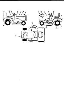 Decals parts for Craftsman Front-Engine Lawn Tractor 917259531 from AppliancePartsPros.com