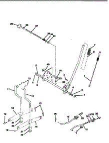 Mower Lift parts for Craftsman Front-Engine Lawn Tractor 917259531 from AppliancePartsPros.com