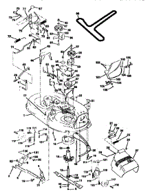 Mower Deck parts for Craftsman Front-Engine Lawn Tractor 917259531 from AppliancePartsPros.com