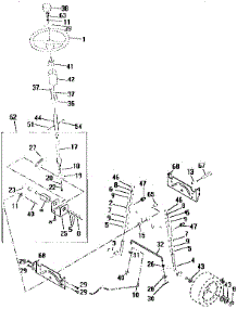 Steering Assembly parts for Craftsman Front-Engine Lawn Tractor 917259540 from AppliancePartsPros.com