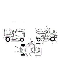 Decals parts for Craftsman Front-Engine Lawn Tractor 917259540 from AppliancePartsPros.com