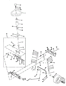 Steering Assembly parts for Craftsman Front-Engine Lawn Tractor 917259541 from AppliancePartsPros.com