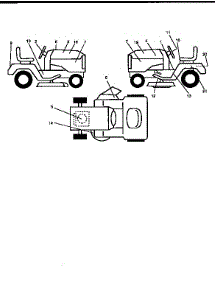 Decals parts for Craftsman Front-Engine Lawn Tractor 917259541 from AppliancePartsPros.com