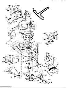 Mower Deck parts for Craftsman Front-Engine Lawn Tractor 917259541 from AppliancePartsPros.com