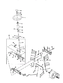 Steering Assembly parts for Craftsman Front-Engine Lawn Tractor 917259542 from AppliancePartsPros.com