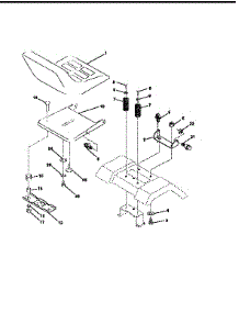 Seat Assembly parts for Craftsman Front-Engine Lawn Tractor 917259542 from AppliancePartsPros.com