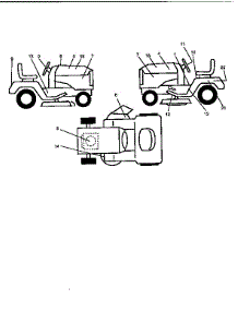 Decals parts for Craftsman Front-Engine Lawn Tractor 917259542 from AppliancePartsPros.com
