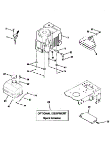 Engine parts for Craftsman Front-Engine Lawn Tractor 917259543 from AppliancePartsPros.com