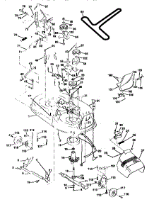 Mower Deck parts for Craftsman Front-Engine Lawn Tractor 917259543 from AppliancePartsPros.com