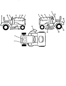 Decals parts for Craftsman Front-Engine Lawn Tractor 917259544 from AppliancePartsPros.com