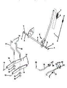 Mower Lift parts for Craftsman Front-Engine Lawn Tractor 917259544 from AppliancePartsPros.com