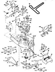 Mower Deck parts for Craftsman Front-Engine Lawn Tractor 917259544 from AppliancePartsPros.com