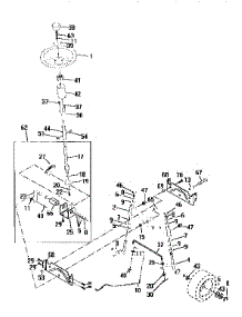 Steering Assembly parts for Craftsman Front-Engine Lawn Tractor 917259545 from AppliancePartsPros.com