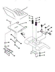 Seat Assembly parts for Craftsman Front-Engine Lawn Tractor 917259545 from AppliancePartsPros.com
