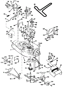 Mower Deck parts for Craftsman Front-Engine Lawn Tractor 917259545 from AppliancePartsPros.com