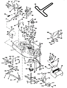 Mower Deck parts for Craftsman Front-Engine Lawn Tractor 917259546 from AppliancePartsPros.com